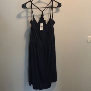 LOFT racer back spaghetti strap summer dress